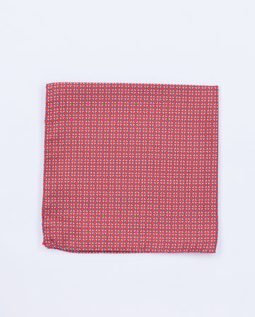 Lenço de Bolso 100% Seda em Encarnado